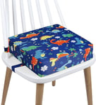 Toddler Booster seat for Dining Chair, Washable 4 Belt Attach to Chair Baby Kids