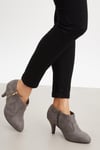 Good For The Sole: Extra Wide Fit Marlo Comfort Zip Heeled Ankle Boots