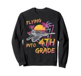 Flying Into 4th Grade Fighter Jet Plane Back To School Sweatshirt