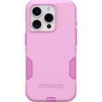 OtterBox Coque pour iPhone 15 Pro (Uniquement) Commuter Series – Run Wildflower (Rose), Fine et résistante, adaptée aux Poches, avec Protection des Ports (Rose)