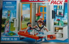 BOITE PLAYMOBIL PLAYMO STARTER PACK CITY LIFE 70818 CHEZ LE PEDIATRE MEDECIN