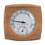 2 In-1 Indoor Wood Thermo Hygrometer Thermometer Hygrometer Steam Room Sauna