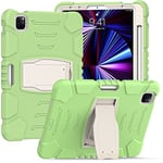 Samsung Tab 8.0 T290 T295 Étui de Protection en Silicone pour Tablette Enfant Vert Matcha