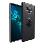 Samsung Galaxy Note 9 mobilskal silikon metall handring stående magnetisk bilhållare - Svart