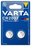 VARTA Lithium Coin knappcellsbatteri CR2032, 2-pack