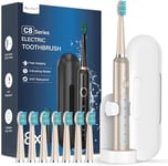 Electric Toothbrush for Adults and Kids, Sonic Toothbrushes with 8 Brush Heads and Travel Case Toothbrush Holder