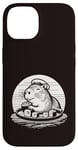 Coque pour iPhone 14 Mignon Capybara mangeant des sushis kawaii