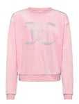 Juicy Couture Diamante Velour Crew Rosa