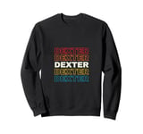 I Love Dexter Personalized Retro Sunset First Name Sweatshirt