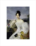 Wee Blue Coo Ferdinand Waldmuller A Lady White Dress Shawl Viennese Wall Art Print