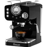 Swan Retro SK22110BN Espresso Coffee Machine - Black