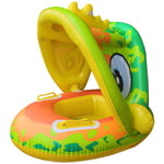 Flotteur de piscine licorne pour bébé avec auvent solaire – Bouée de natation gonflable pour bébé, flotteur à ressort, siège de sécurité, jouets