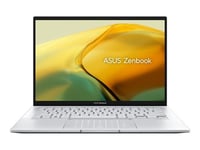 ASUS ZenBook 14 OLED UX3402VA-KM202W - Conception de charnière à 180 degrés - Intel Core i7 - 1360P / jusqu'à 5 GHz - Win 11 Home - Carte graphique Intel Iris Xe - 16 Go RAM - 1 To SSD NVMe - 14" OLED 2880 x 1800 (WQXGA+) @ 90 Hz - Wi-F