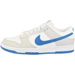 Nike Homme Dunk Low Retro Sneaker, Summit Teinte Platine Blanc Photo Bleu, 44.5 EU