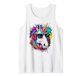 unicorn DJ gamer With Headphones And Sunglasses unicorns Tank Top