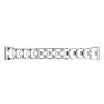 Universal 22mm Lyxigt armband med glittrande stenar, silver