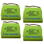 4 x BT Verve 450/410 Quad Cordless Phone Batteries GP 5M702BMXZ NiMH 2.4v 600mAh