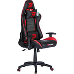 BraZen Sentinel Elite Gaming Chair (Black/Red)