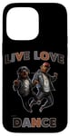 Coque pour iPhone 14 Pro Max Live Love Dance Rottweiler Style Hip Hop