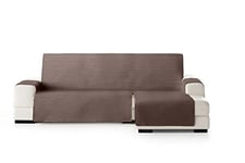 Eysa Oslo Housse, Microfiber, C/7 Marron-Vison, Chaise Longue 290 cm. Adapté aux canapés de 300 à 350 cm