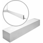 FD7S-box wallstyl Noel Marquet 1 carton 21 pièces Plinthe design moderne blanc 42 m - NMC