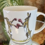 Queens by Churchill Country Pursuits The Boxers China Hares Animal Mug 300ml T21