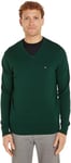 Tommy Hilfiger Men Essential Cotton V Neck MW0MW14745 Green (Ornamental Green) M