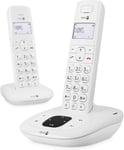 Comfort 1015 Duo Téléphone sans Fil DECT pour Seniors avec Répondeur,Fonction d'Appel Interne/Intercom et Mains-Libres (Blanc) [Version Française](Q1495)