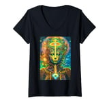 Womens Ayahuasca - Guided by Psychic Powers and Mystical Insights V-Neck T-Shirt