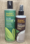 DESERT ESSENCE SHAMPOING 375ML ET SOIN ANTI-FRISOTTIS 237ML