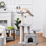 PawHut Cat Tree D30-348 1140 x 600 x 400 mm Grey