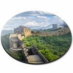 Round Mouse Mat - The Great Wall of China Office Gift #13035