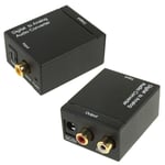 Adapter Toslink/Koaksial til Analog Lyd