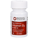 Protocol For Life Vitamin D3 10.000 iu 120 softgels