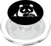 Panda géant ours ligne art mammifère art zoologiste PopSockets PopGrip pour MagSafe