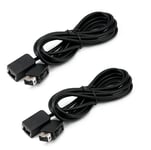 2pcs Mini Câble D'extension 6 Ft. Pour Nintendo Nes Manette Contrôleur Classique Gamepad