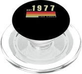 EST - 1977 - True Classic - Vintage Retro Aesthetic Birthday PopSockets PopGrip for MagSafe