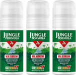 Jungle Formula Maximum Strength Insect Repellent Roll-On 50ml x 3 Packs