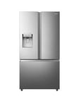 Hisense Pureflat Rf793N4Sase Total No Frost American Fridge Freezer With Plumbed Water And Ice Dispenser - Stainless Steel