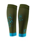 Gococo Compression Calf Sleeves Superior Olive Green - vadskydd - M (33-39 cm runt vaden)