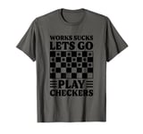 Checkers Strategy Classic - Board Game Checkers T-Shirt