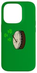 Coque pour iPhone 14 Pro Bodhran St Patrick's Day Batteur Musicien irlandais