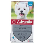 Advantix Petit chien de 4 kg - 10 Pipette(S) Unidose(S) 6 pc(s)