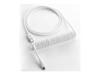 Cablemod Classic - Tangentbordskabel - Usb (Hane) Till 24 Pin Usb-C (Hane) - 1.5 M - Lindad - Glaciärvit