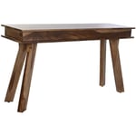 Pegane - Table console en bois de sheesham coloris naturel - Longueur 135 x Profondeur 40 x hauteur 76 cm