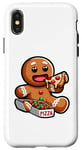 iPhone X/XS Gingerbread Man Animal Eating Pizza Margherita Meal Foodies Case