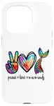 Coque pour iPhone 15 Pro Peace Love and Mermaids Cute Mermaid Amoureuse Fille