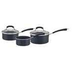 Prestige Super Tough Saucepan Set Non Stick Induction Safe Cookware - 3 Piece