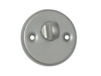 Barcz Toilet Door Turn Lock T2 Silver Color