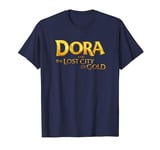 Dora the Explorer Dora And The Lost City Of Gold Golden Text T-Shirt